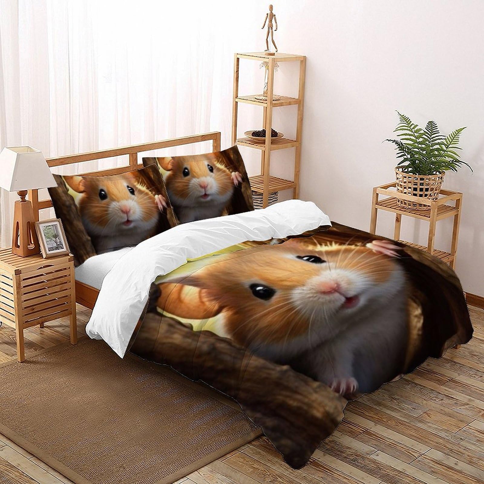 Parure de lit fille Animaux Land pour chambre d'enfant cocooning