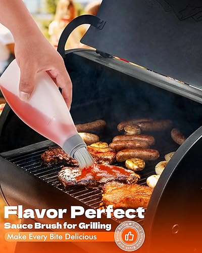 Miniatura 5 de Regalos para la parrilla para hombres, accesorios para fumadores, cepillo de silicona para cocinar, cepillo de aceite todo en uno, accesorios de