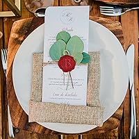 Vista 7 de CRASPIRE 50 calcomanías de sello de cera con letra B, inicial, autoadhesivas, calcomanías de cera de sobre rojo, calcomanías de cera