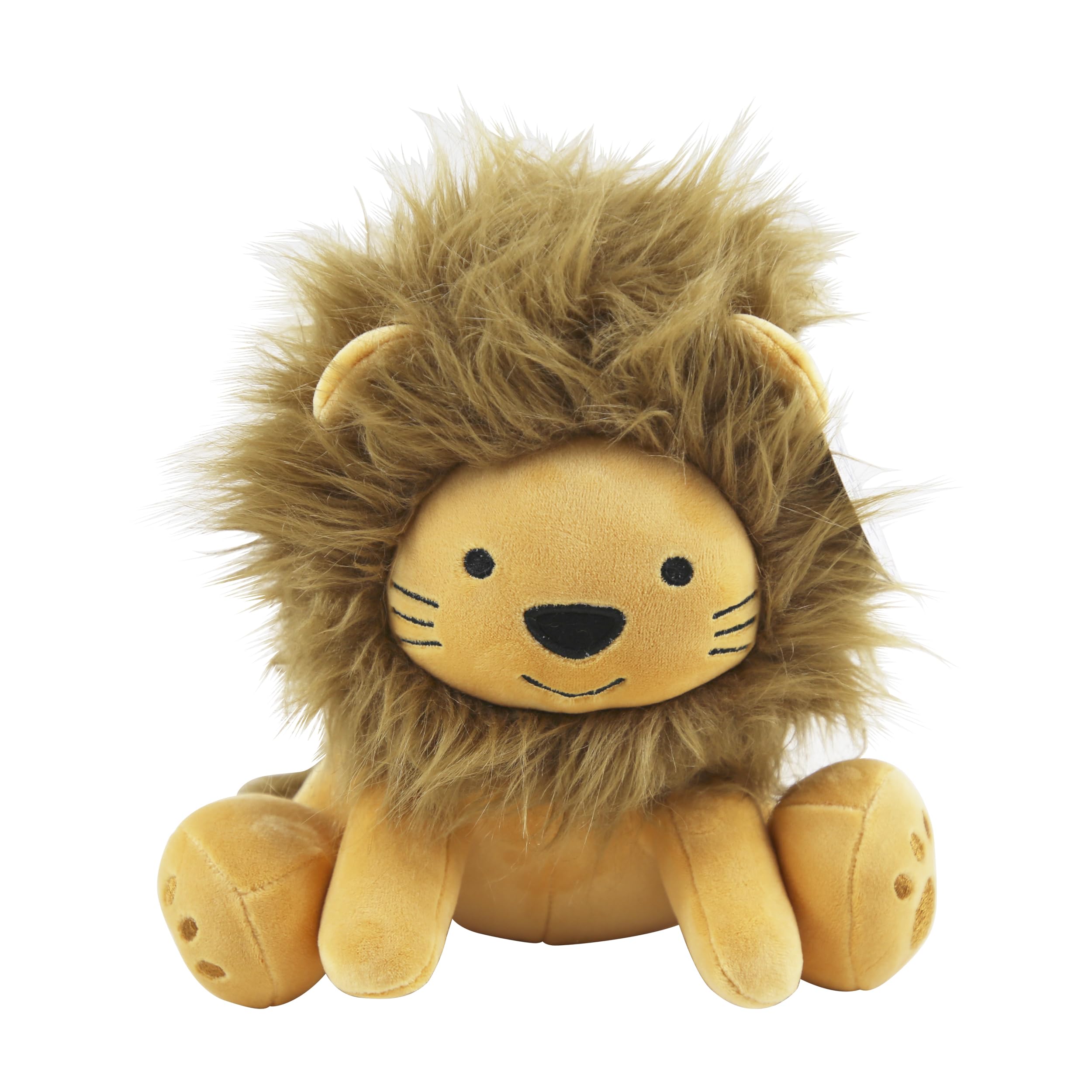 Eurowrap 8" Plush Lion Teddy Bear Toy With Fluffy Mane - Brown - Soft Plush Toy - Perfect for Children, Gifts, Birthdays, for Kids