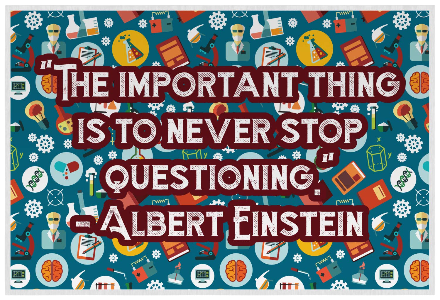 Personalized Rocket Science Laminated Placemat w/Name or Text