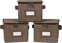 Vista 67 de Covermates Keepsakes - Caja de almacenamiento con cremallera superior - Poliéster resistente - Asas reforzadas - Diseño apilable - Almacenamiento