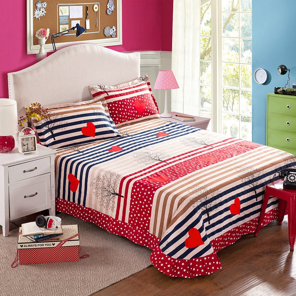 Draps en coton anti-froid drap rembourré double 180x240cm douillet