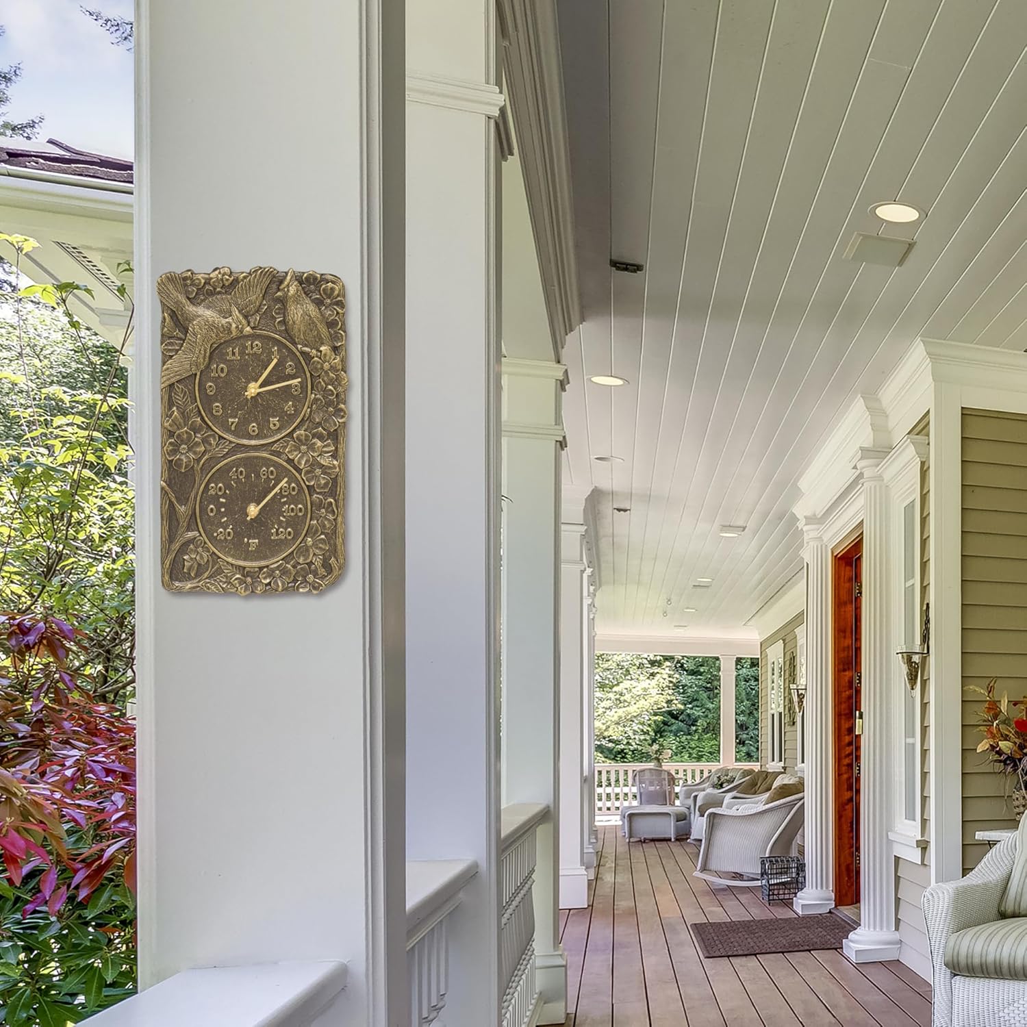 Whitehall Products Cardinal Combo Clock, French Bronze