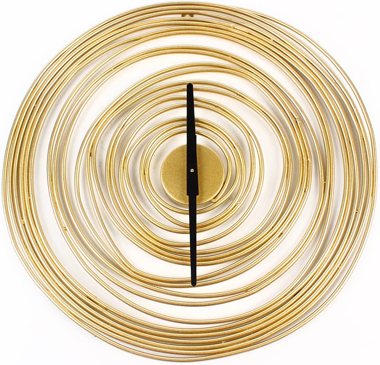 DNYSYSJ Nordic Style Wall Clock Decoration Round Metal Hanging Clock for Living Room Bedroom Diningroom Dia. 19.29in