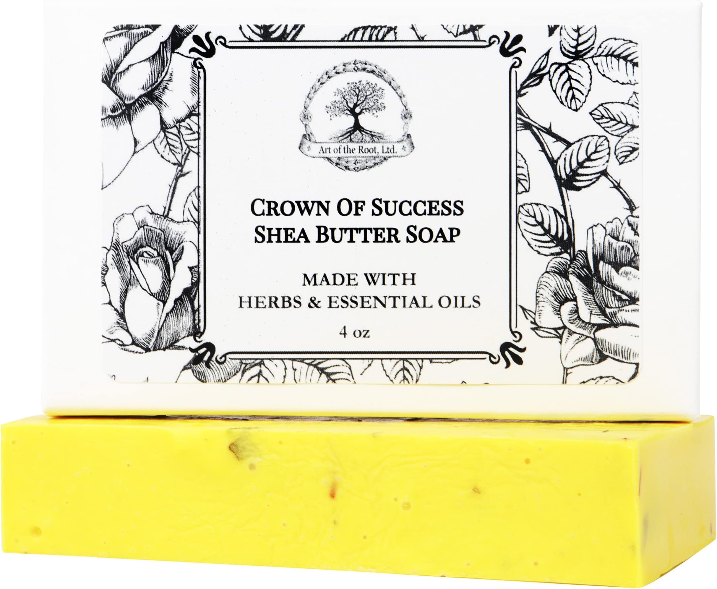 Crown of Success Soap Bar Handmade with Shea Butter, Herbs & Essential Oils | Prosperity, Abundance & Achievement Rituals | Wiccan Pagan Hoodoo