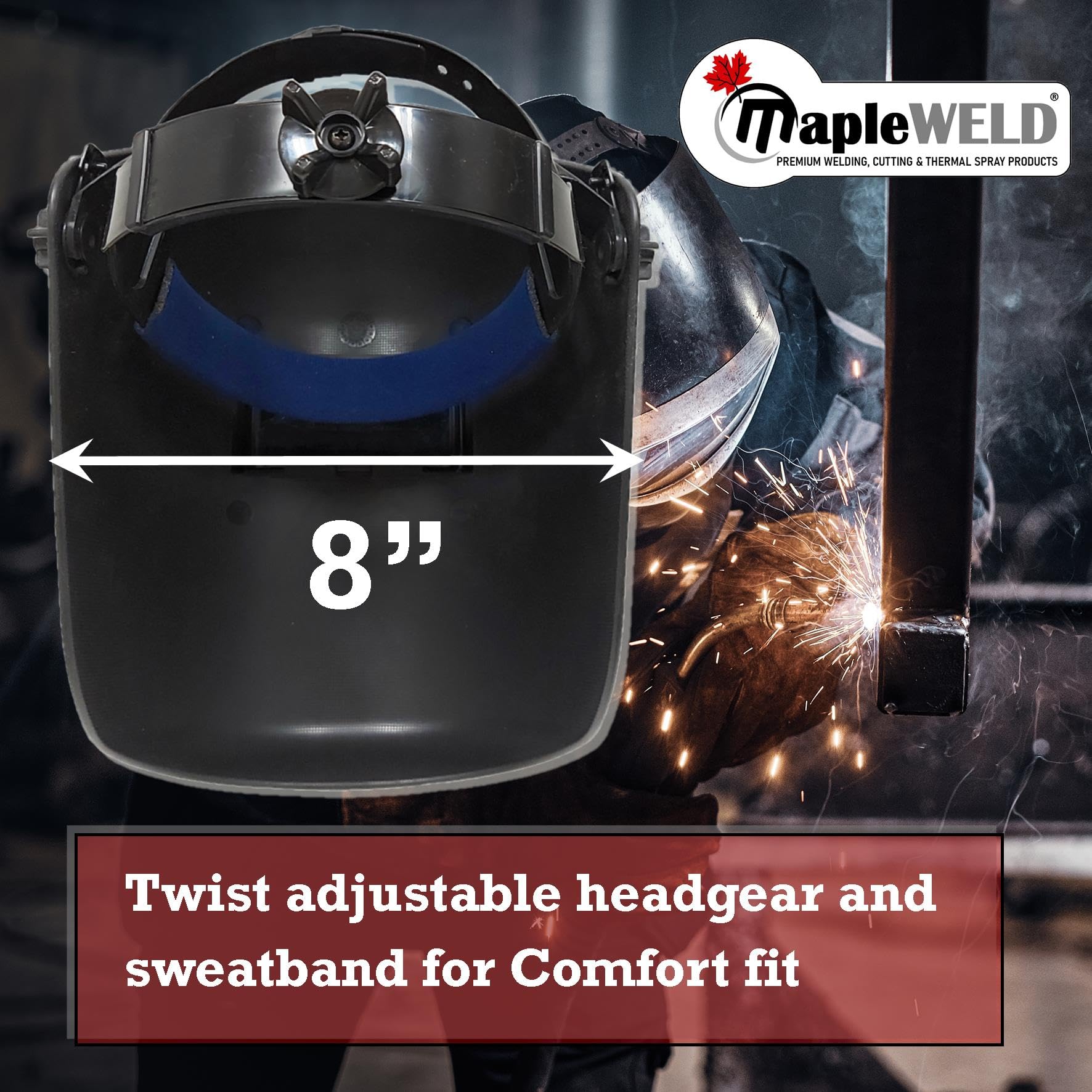 フロントジップ 2mm タッパ―　Pipeline L-C MapleWeld Flip Front Pipeliner Welding Helmet 2
