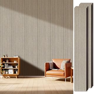 PS Wall Panels for Interior Wall Decor, 20-Pack 78.74×11.81 in., Covers 129.16 sq.ft, Lightweight Wall Panels, Glue-On Wall Covering Panels-White Oak