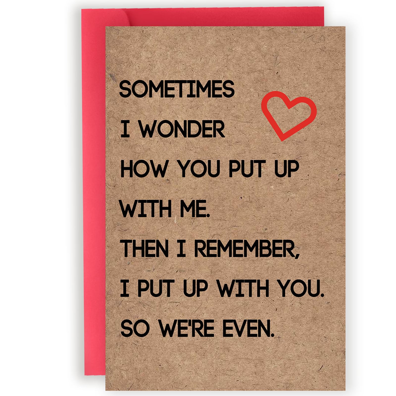 Abeletree Funny Anniversary Card Gifts for Couples Husband Wife, Sweet Valentine's Day Gift for Men Women Him Her