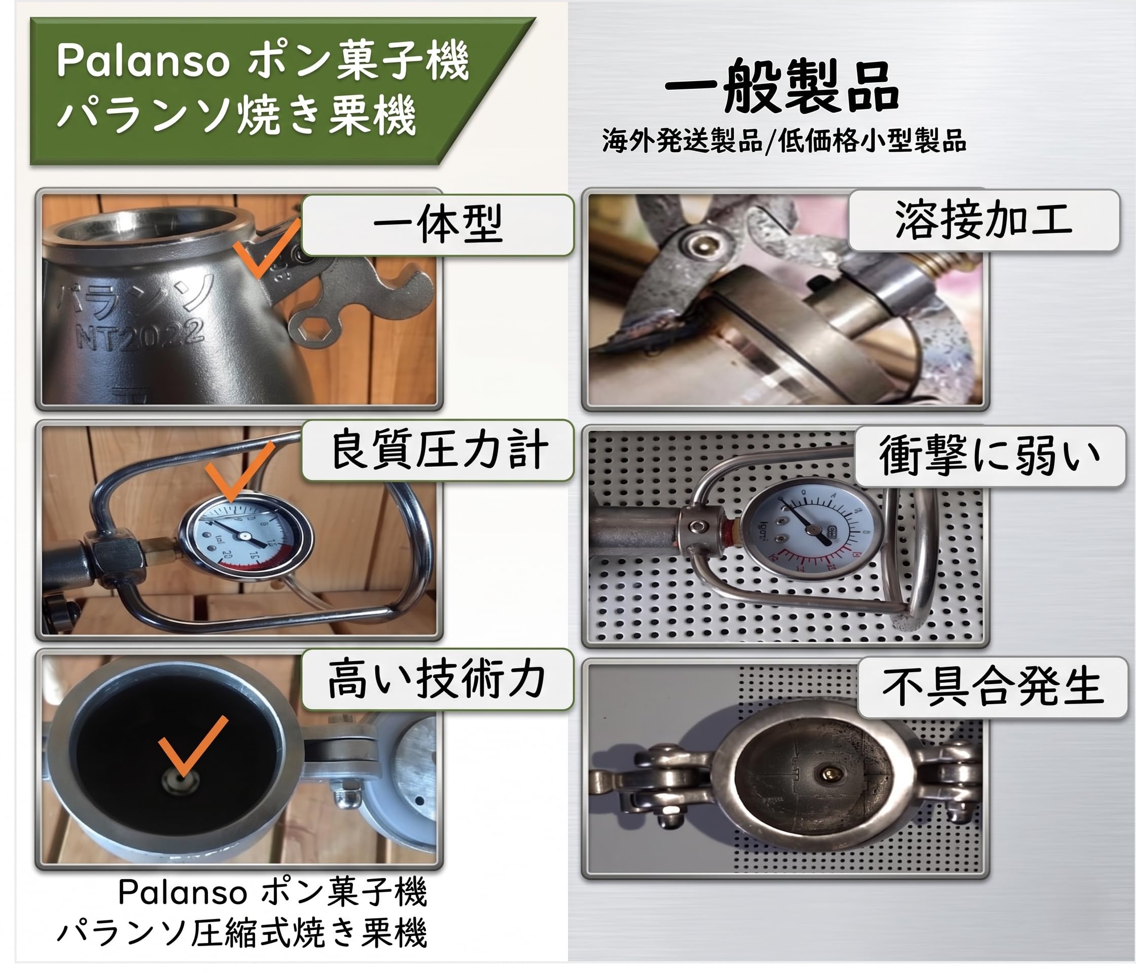 ポン菓子機 6合用のポン吉楽 電動式セット 5つの安全設計 圧縮式焼き栗機 Amazon | パランソポン菓子機 6合用のポン吉楽! 電動式フルセット 5