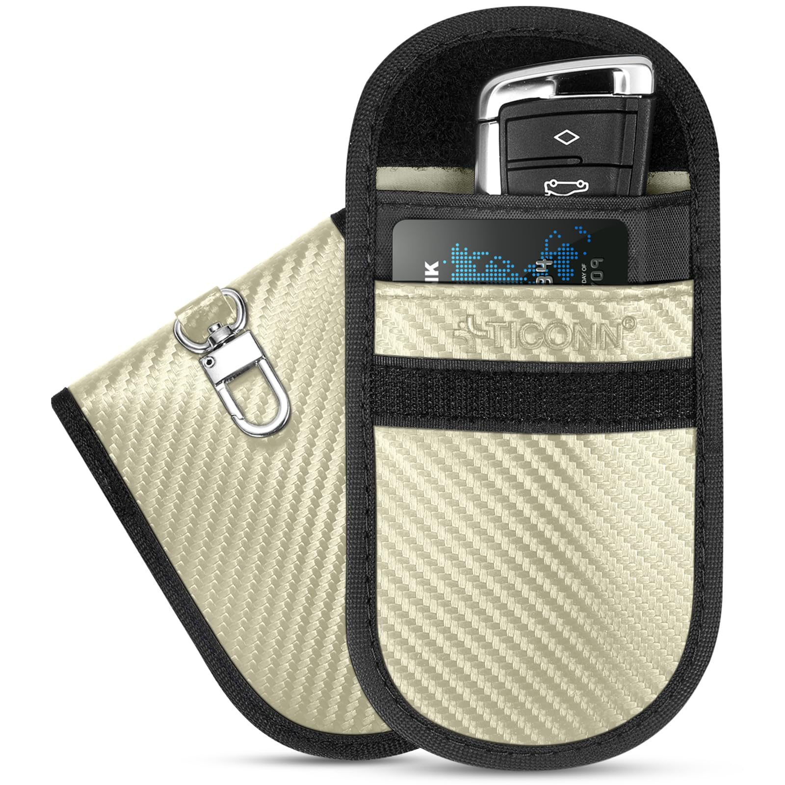 Amazon.com: TICONN 2PK Faraday Bags for Car Keys Fob, 3.5