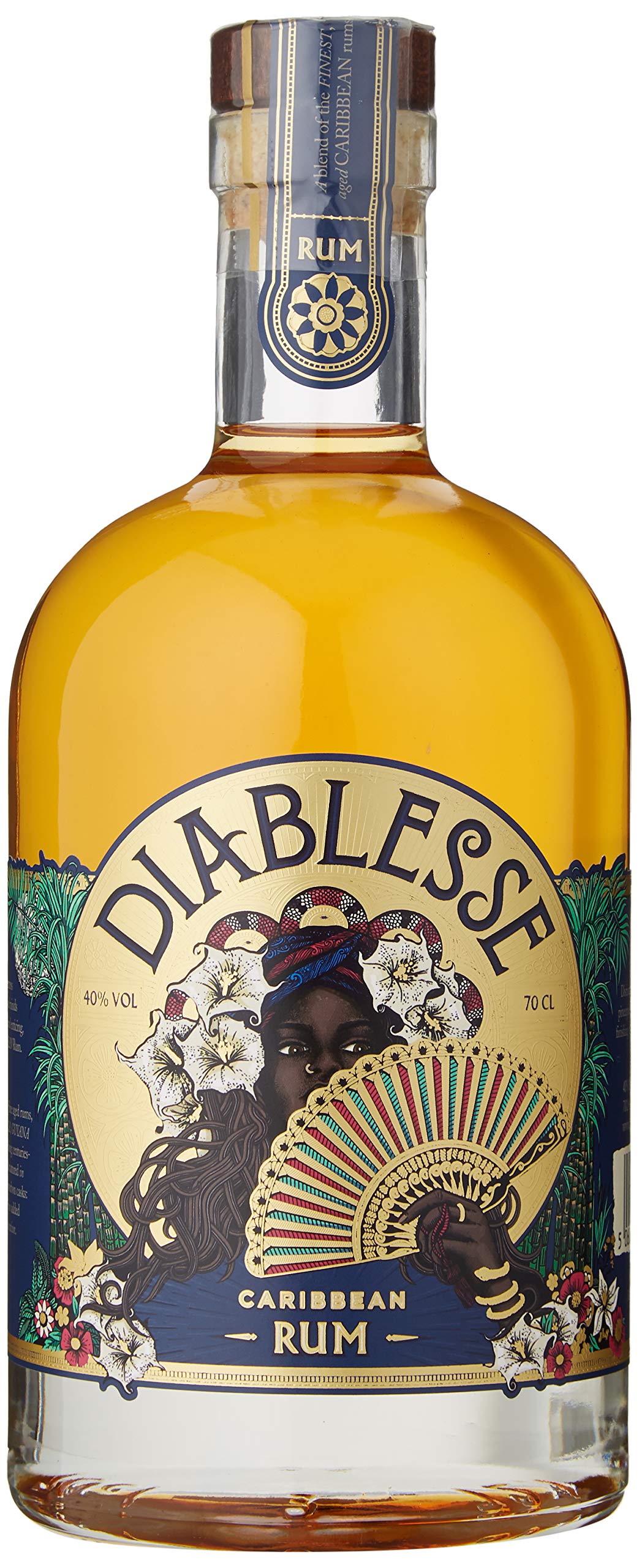Diablesse Rum Golden Carribean Rum, Size 70Cl