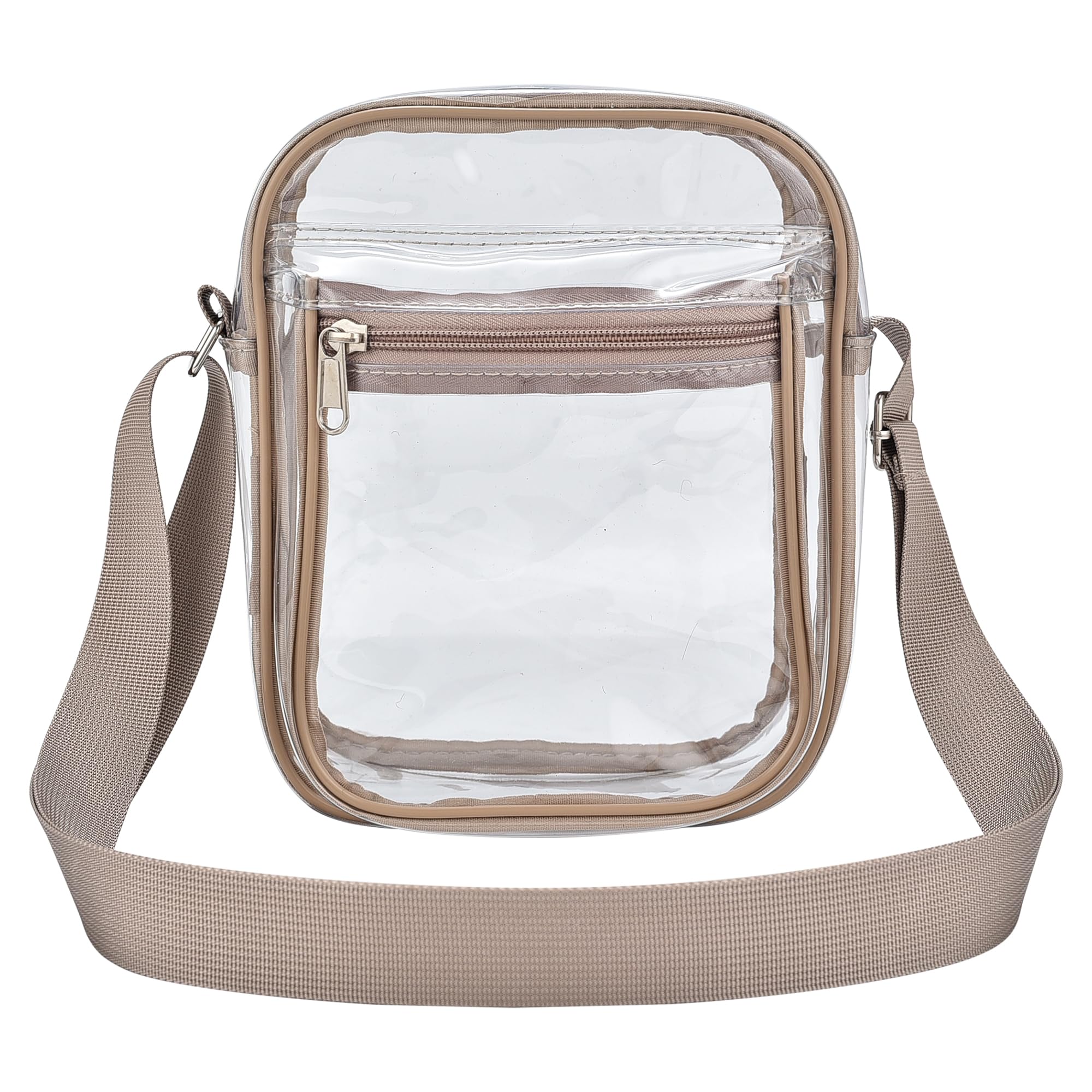 Clear Messenger Bag for Work & Business Travel for Men & Women,Stadium Approved ，Cross-Body Shoulder Bag