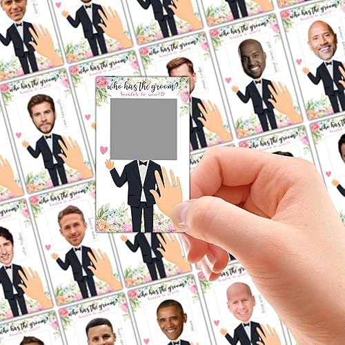 Miniatura 4 de Juegos de despedida de soltera  Quién tiene el novio tarjetas de celebridades  Elegante decoración floral de despedida de soltera  Ideas de