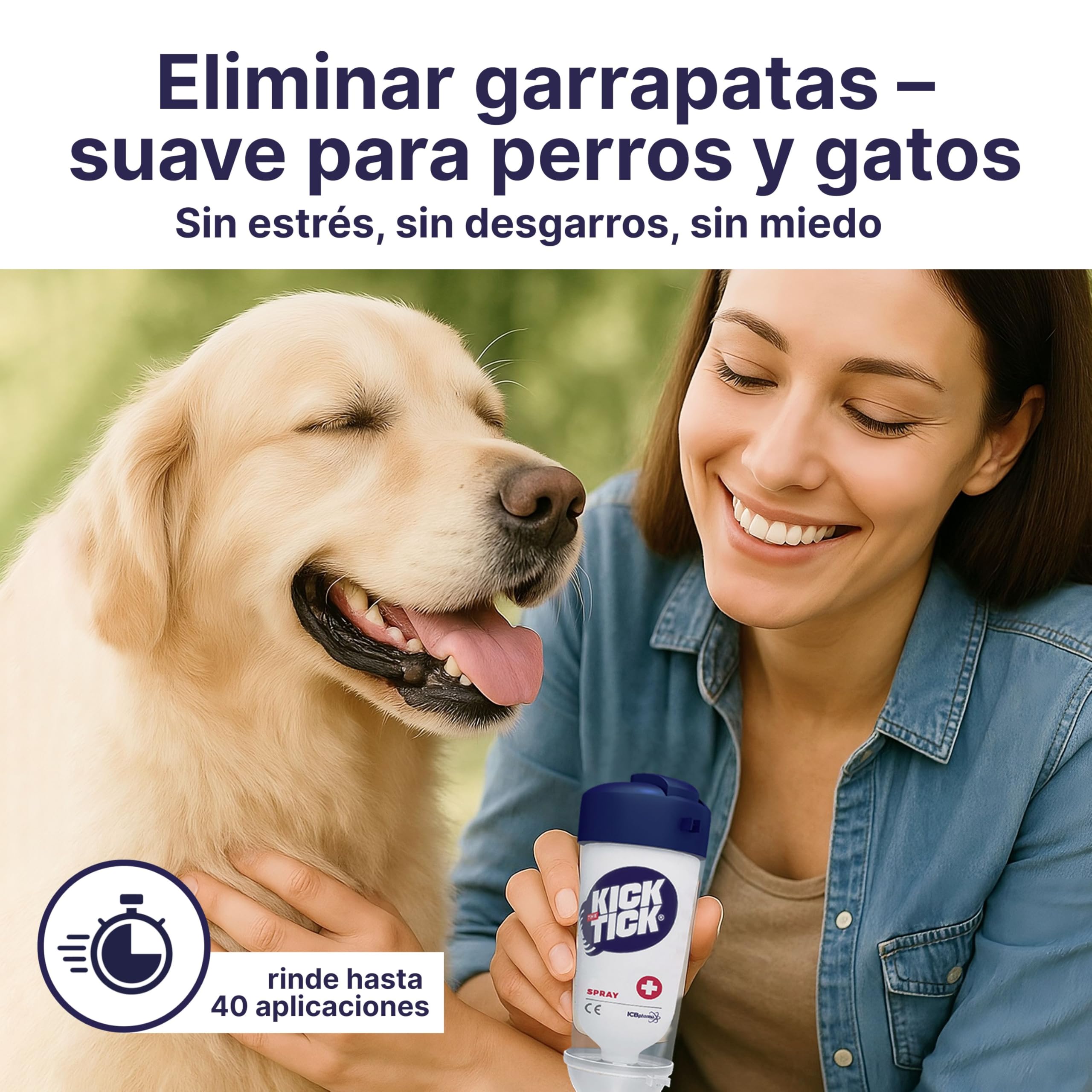 Novokill Kick The Tick Set 2X | Removedor con Spray Helado y Pinzas Profesionales | Elimina Garrapatas de Forma Fácil y Segura | 2X 9ml para Perros y Humanos
