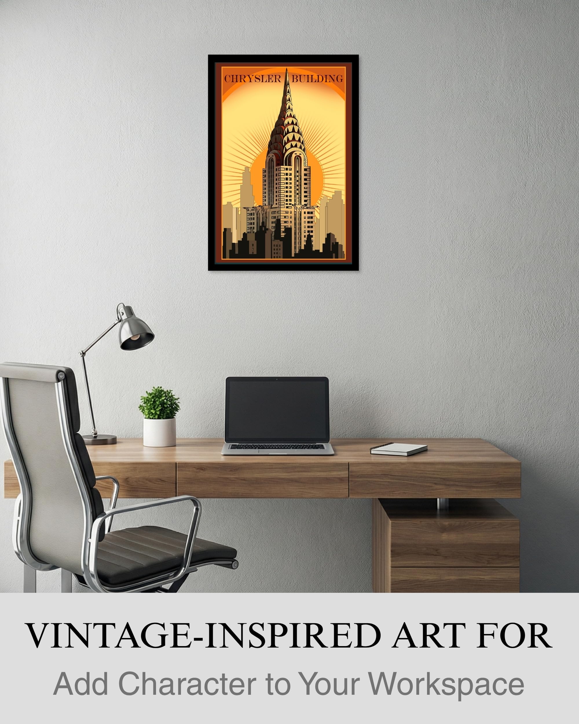 額装品/Chrysler Building/ポスター/アート/風景/モダン Amazon.com: ArtMalore NYC Chrysler Building Vintage Style Travel