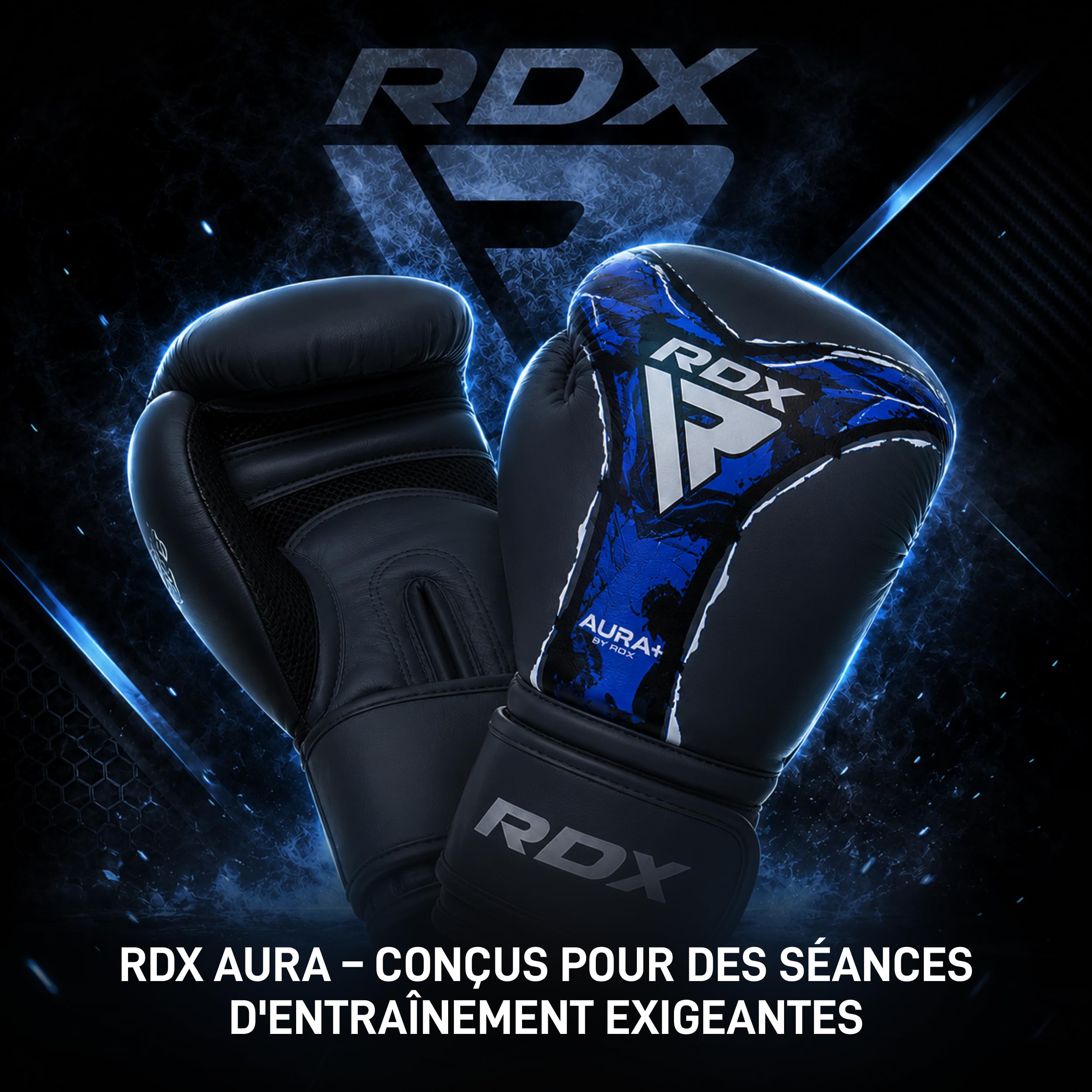 RDX Gants de Boxe New Aura F17- Entraînement, Sparring et Sac de Frappe - Confort, Protection et résistance - Homme & Femme, Adultes et Enfants