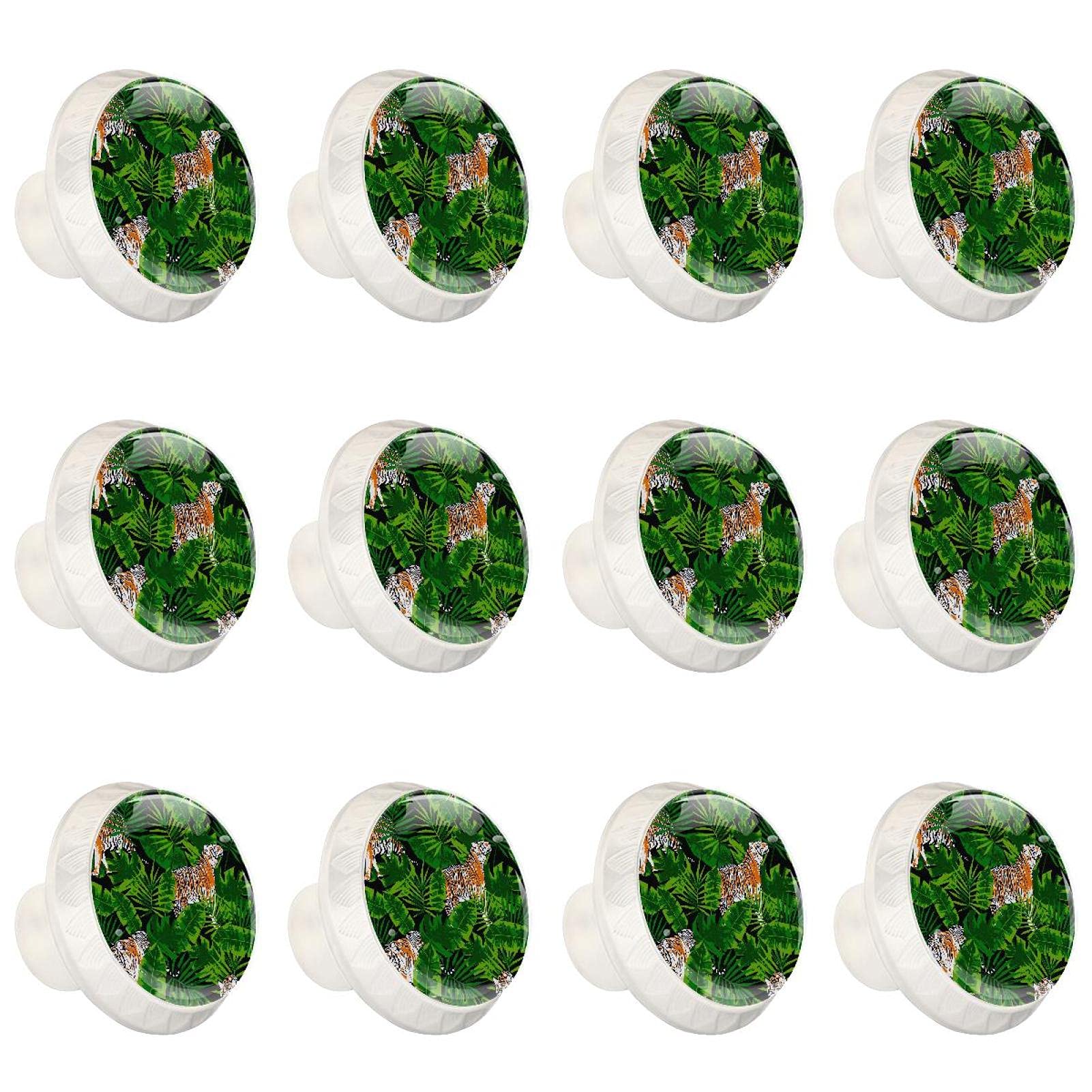 Boutons de placard de cuisine tigre tropical pour relooker un meuble de salon ou une commode