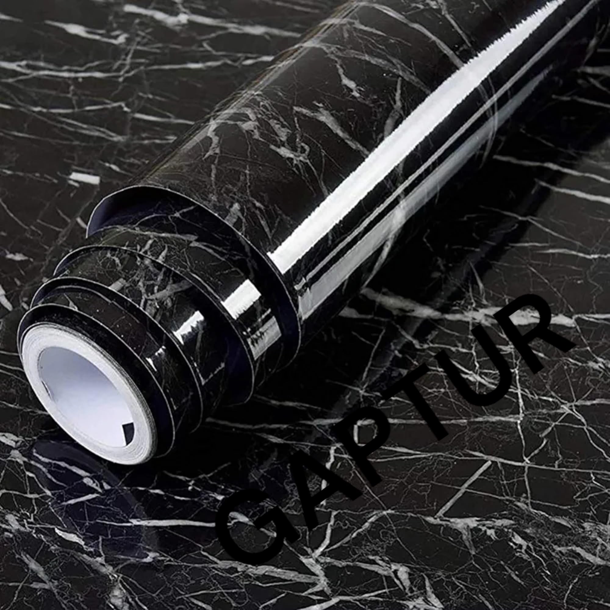GAPTUR Wallpaper for Kitchen Counter Top Covers Black Countertop Peel and Stick Contact Paper for Countertops Waterproof Desk Dresser Table Cover Oil Proof kitchen stickers (Black Marble 60*200 cm) (B0B5X63PSX) Amazon Price History, Amazon Price Tracker