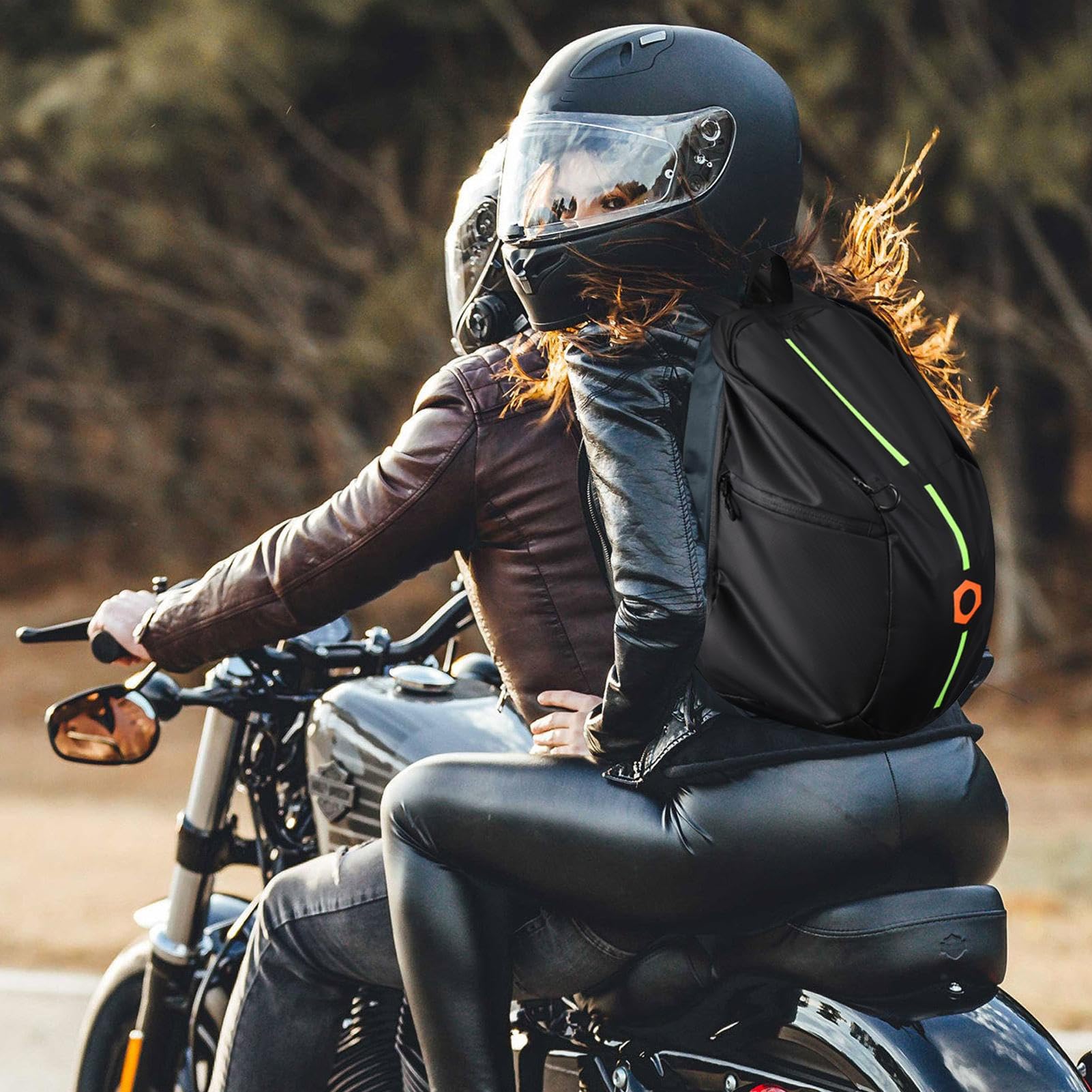 Zaino per moto – Borsa impermeabile per porta casco, zaino di grande | capacità | Accessorio ideale per motociclismo, gite in bicicletta, trasporto sicuro in condizioni meteorologiche variabili