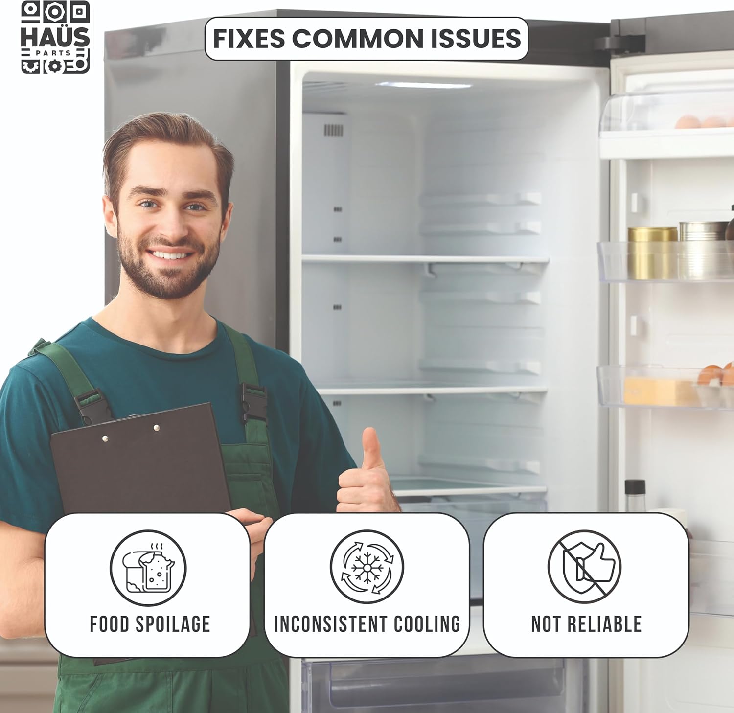 WPW10583800 Refrigerator Temperature Control Thermostat – Compatible with Whirlpool, Kenmore, Amana, Maytag – Replaces W10583800, W10396166, PS11756541, AP6023200