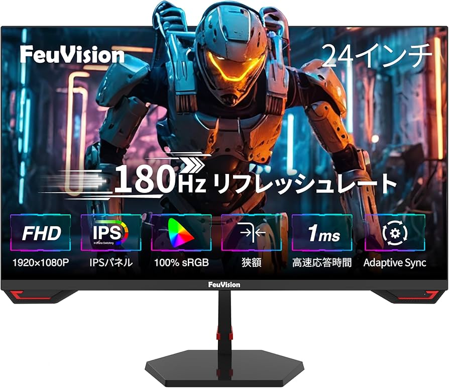 Amazon.co.jp: FeuVisionゲーミングモニター 24インチ, フルHD 1080p