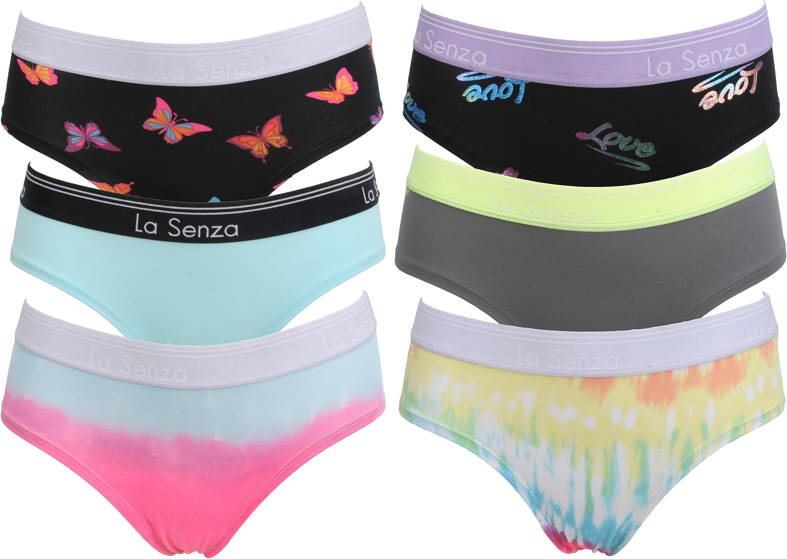 6 Pack Viscose Jersey Knickers with Contrast Band
