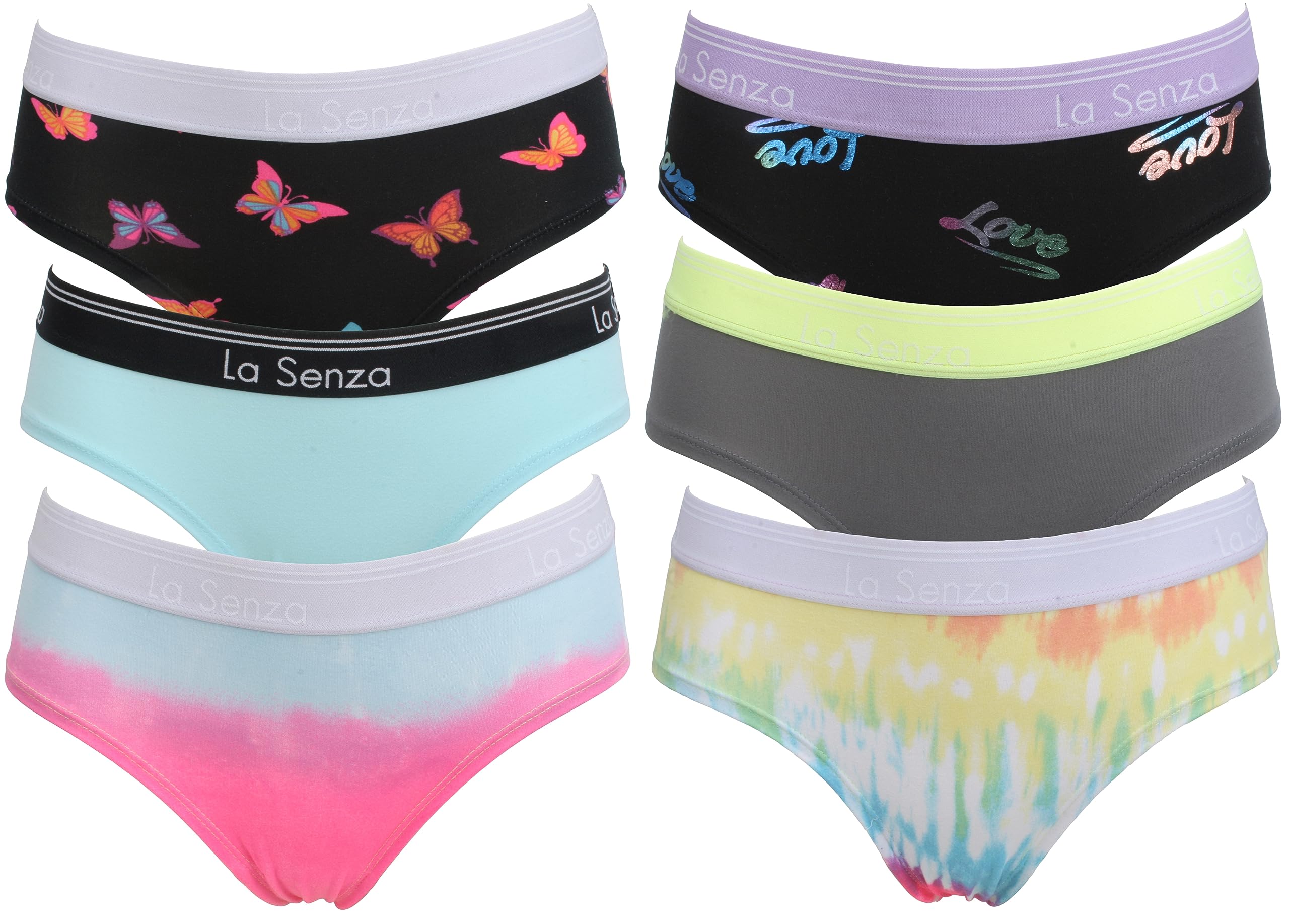 6 Pack Viscose Jersey Knickers with Contrast Band