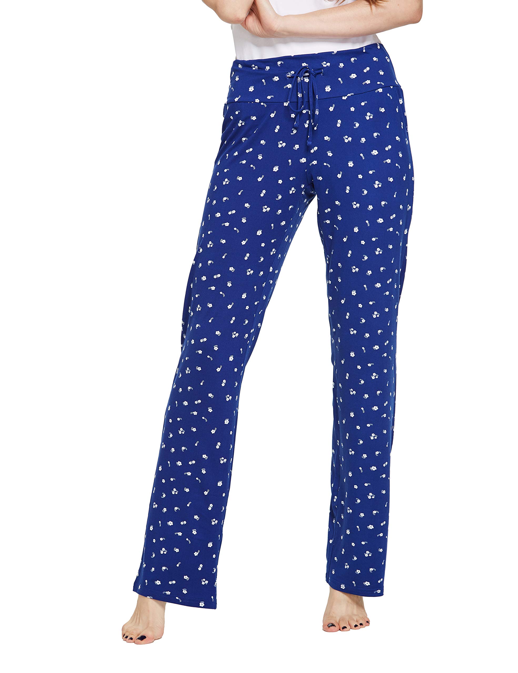 CYZ Womens Casual Stretch Cotton Pajama Pants Simple Lounge Pants