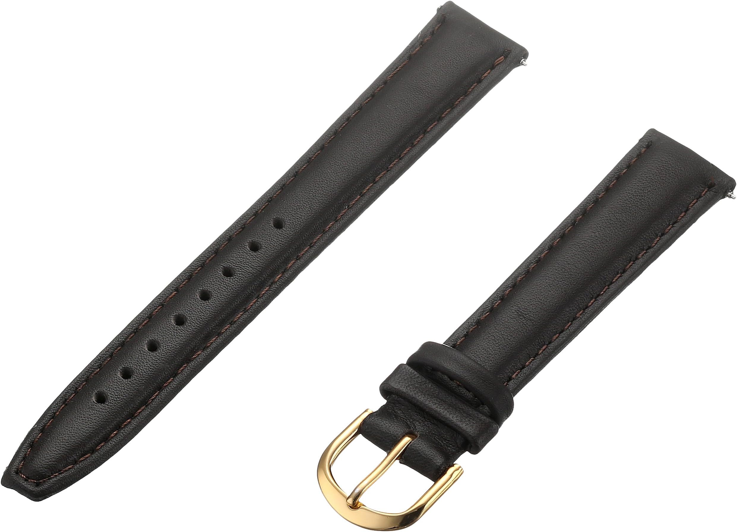 Voguestrap TX48316BN Allstrap 16mm Brown Regular-Length Padded Genuine Calf Watchband