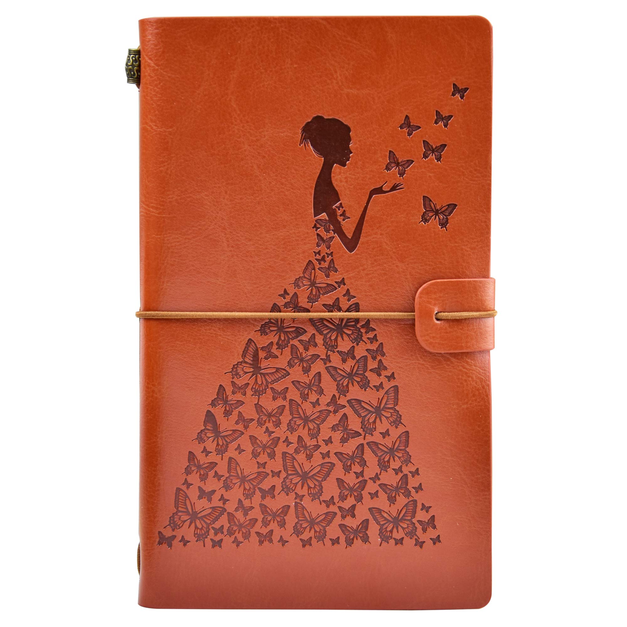 Leather Journal,High Quality Travel Notebook - 136 Page Travel Diary Journal Sketch Book Graduation Back to School Gift for Girls