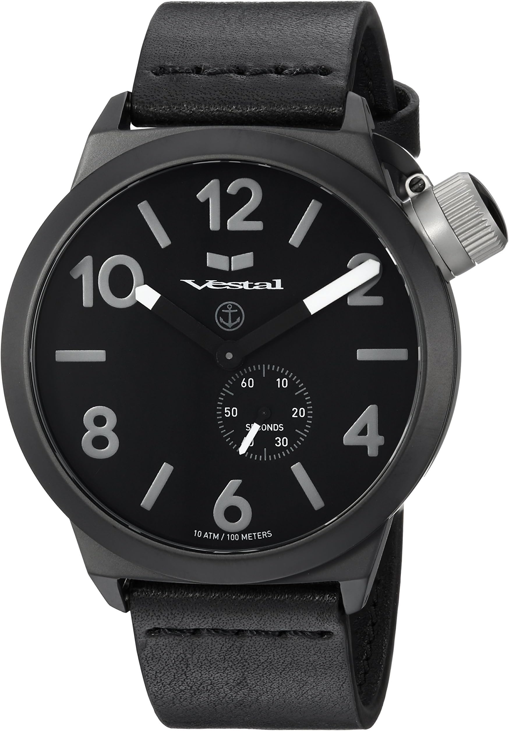 VestalUnisex CNT3L06 Canteen Italia Analog Display Japanese Quartz Black Watch
