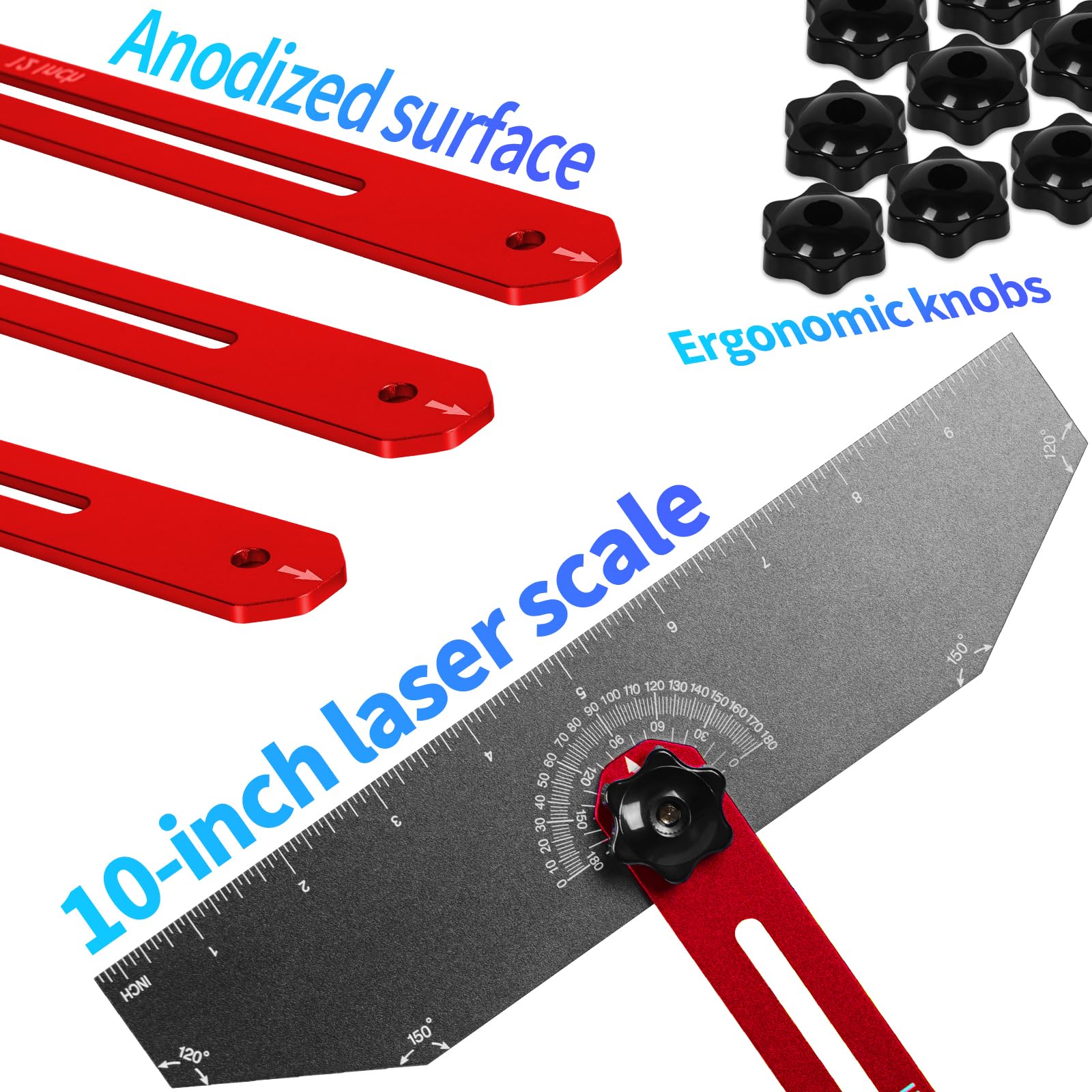 Outil De Gabarit De Marche D'escalier En Alliage D'aluminium Solide, Outil De Disposition D'étagère De Haute Précision Pour Rampe De Fenêtre Et étagère