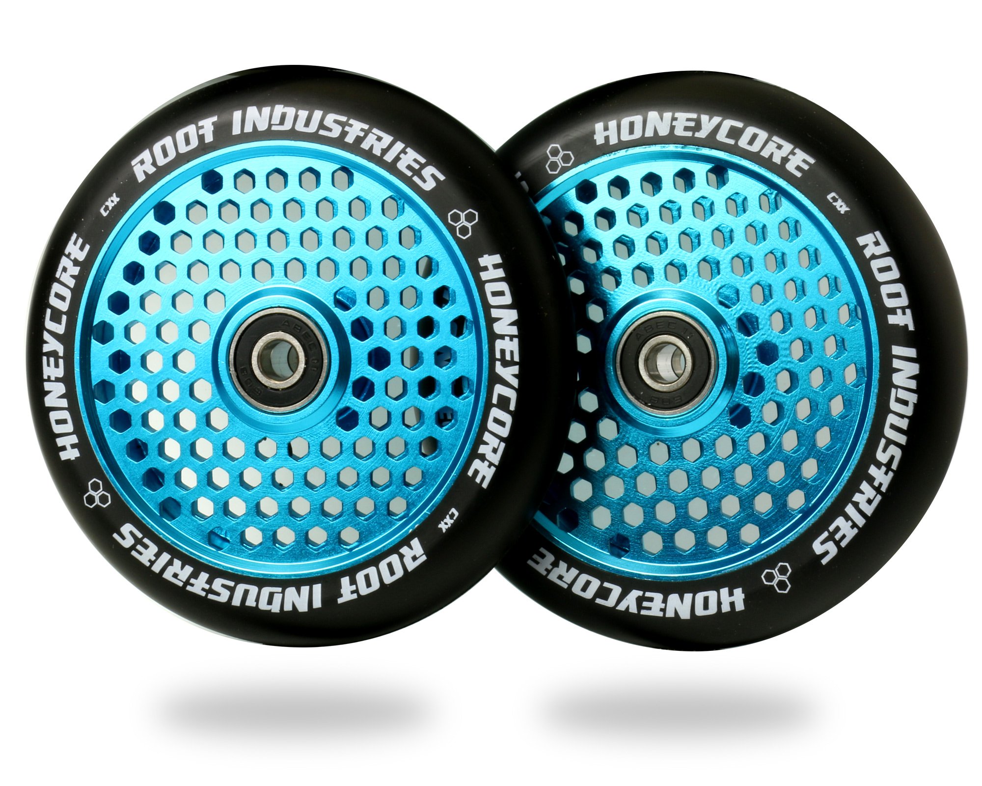 Root Industries HoneyCore Wheels 120mm - Black / Blue (Pair)