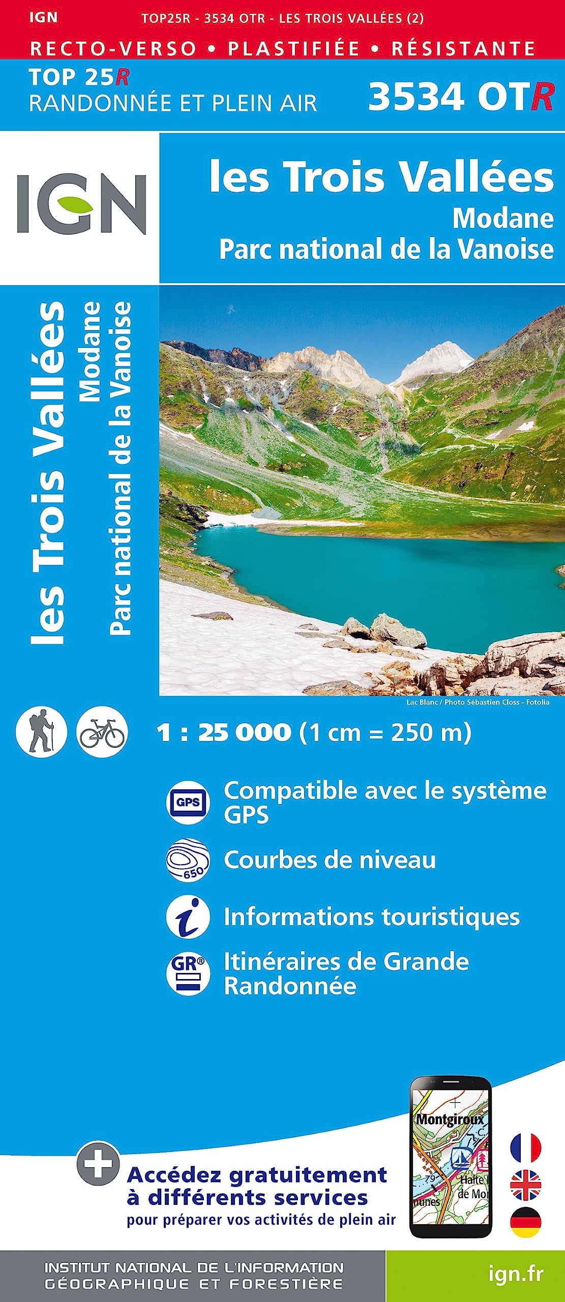 Les Trois Vallées / Modane PN de La Vanoise: 3534OTR (TOP 25R)