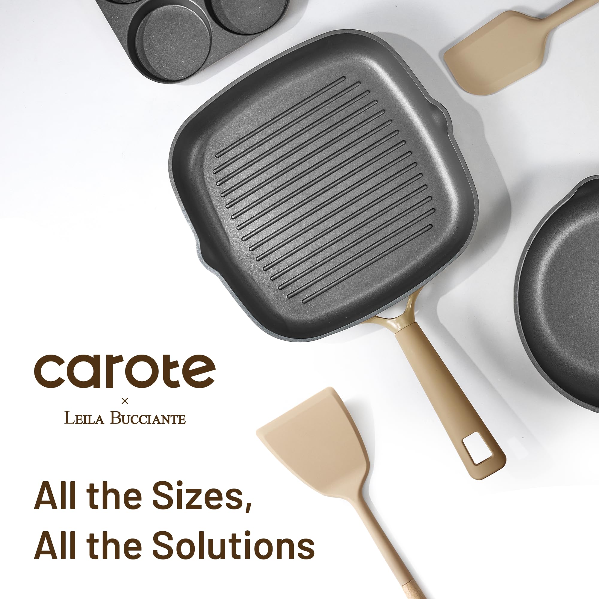 CAROTE 31PCS Pots and Pans Set, Nonstick Cookware Set Kitchen Non Stick Induction Cookware Non-toxic Granite Cooking set