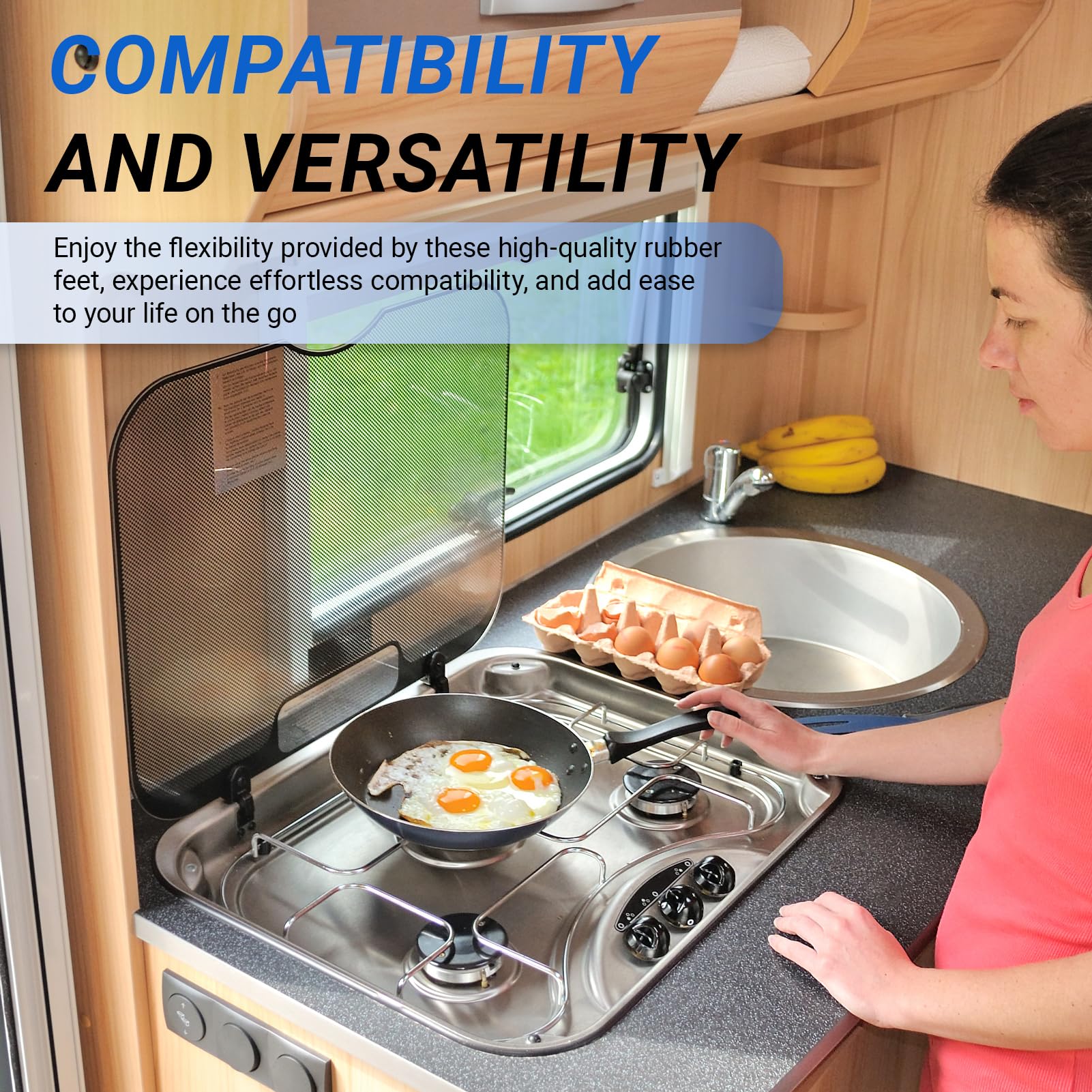 4 Pièces Housses De Pieds En Caoutchouc Antidérapantes Pour Camping Chaise Pli