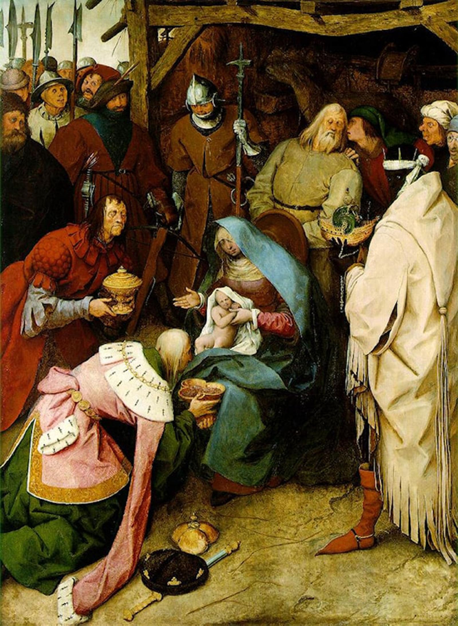 Serendipitp No Frame Vintage Wall Art Canvas Nordic Poster Canvas Print Picture The Adoration Of The Kings Pieter The Elder Bruegel Wall Art Poster For Home Decor 60X90cm