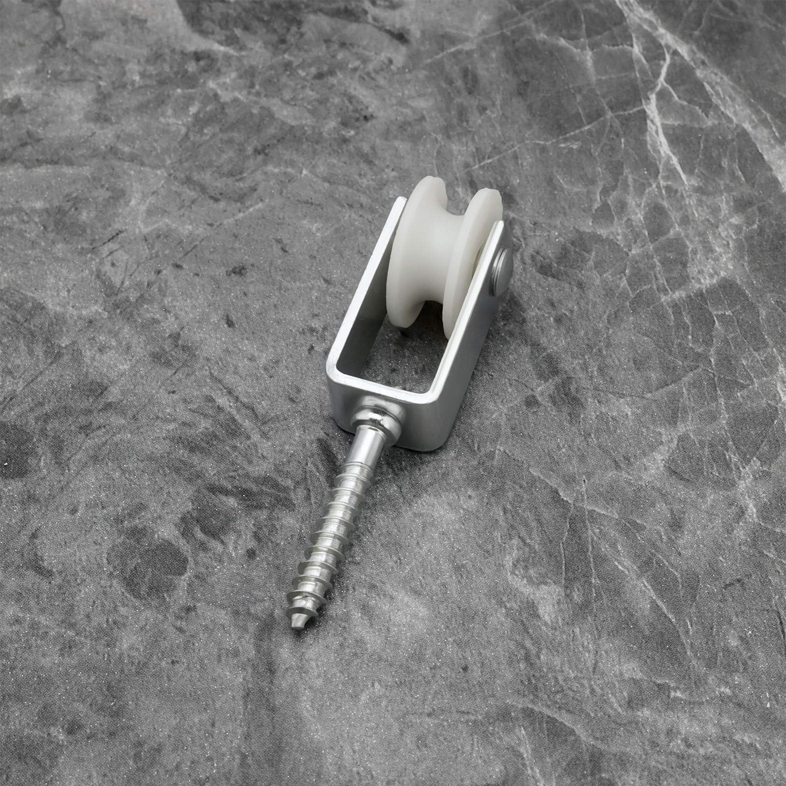 Create idea 10 Stück 25 Mm Seilrolle aus Nylon Zum Aufhängen von Wäscheleinen für Innenterrassen Balkone Dachwände Installationen 38x6 Mm