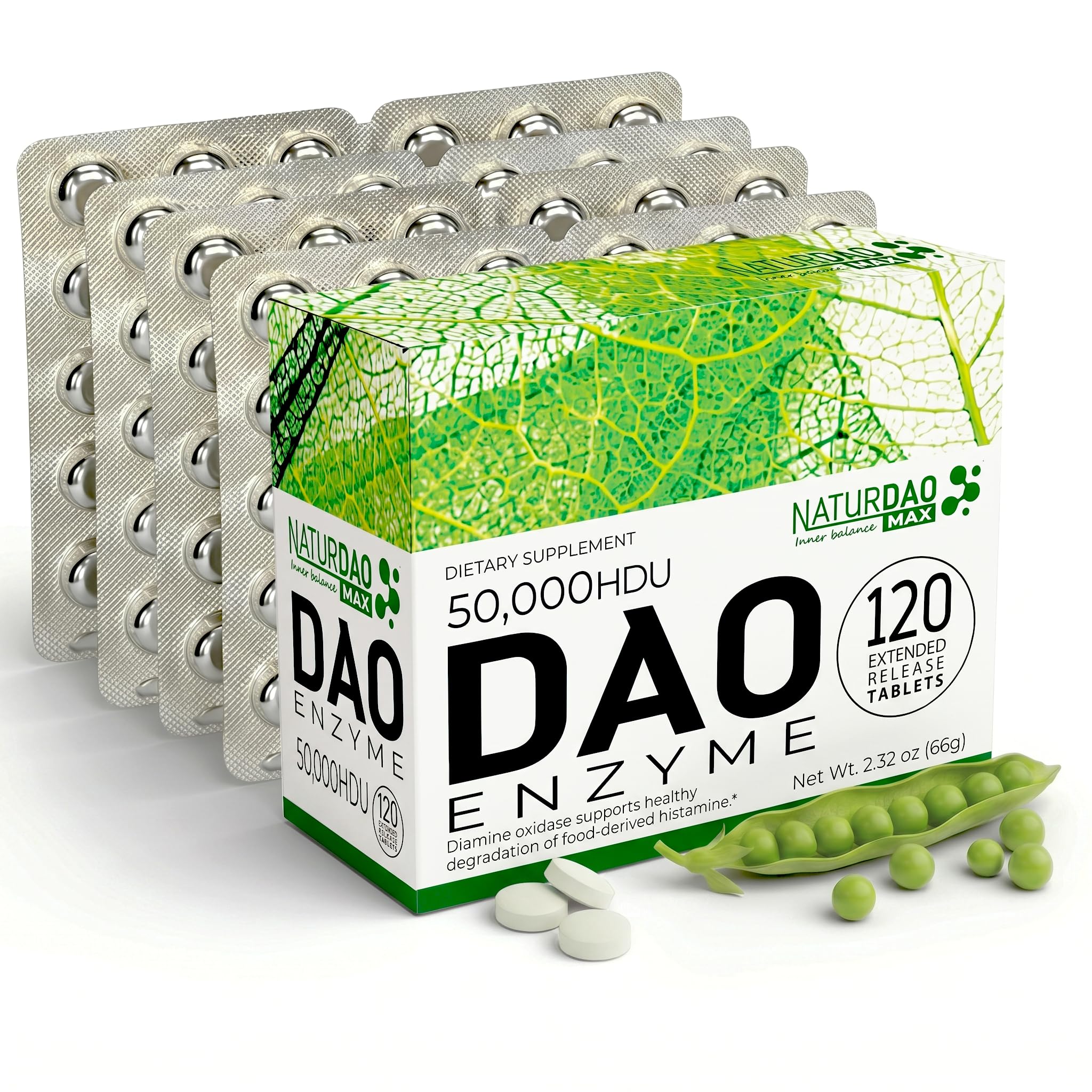 MAX DAO Enzyme Supplement, 120 Extended ReleaseTablets