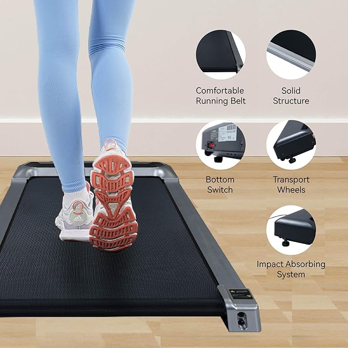 Caminadora Portátil Silenciosa 2.5HP para Escritorio, Gecheer miniatura 8