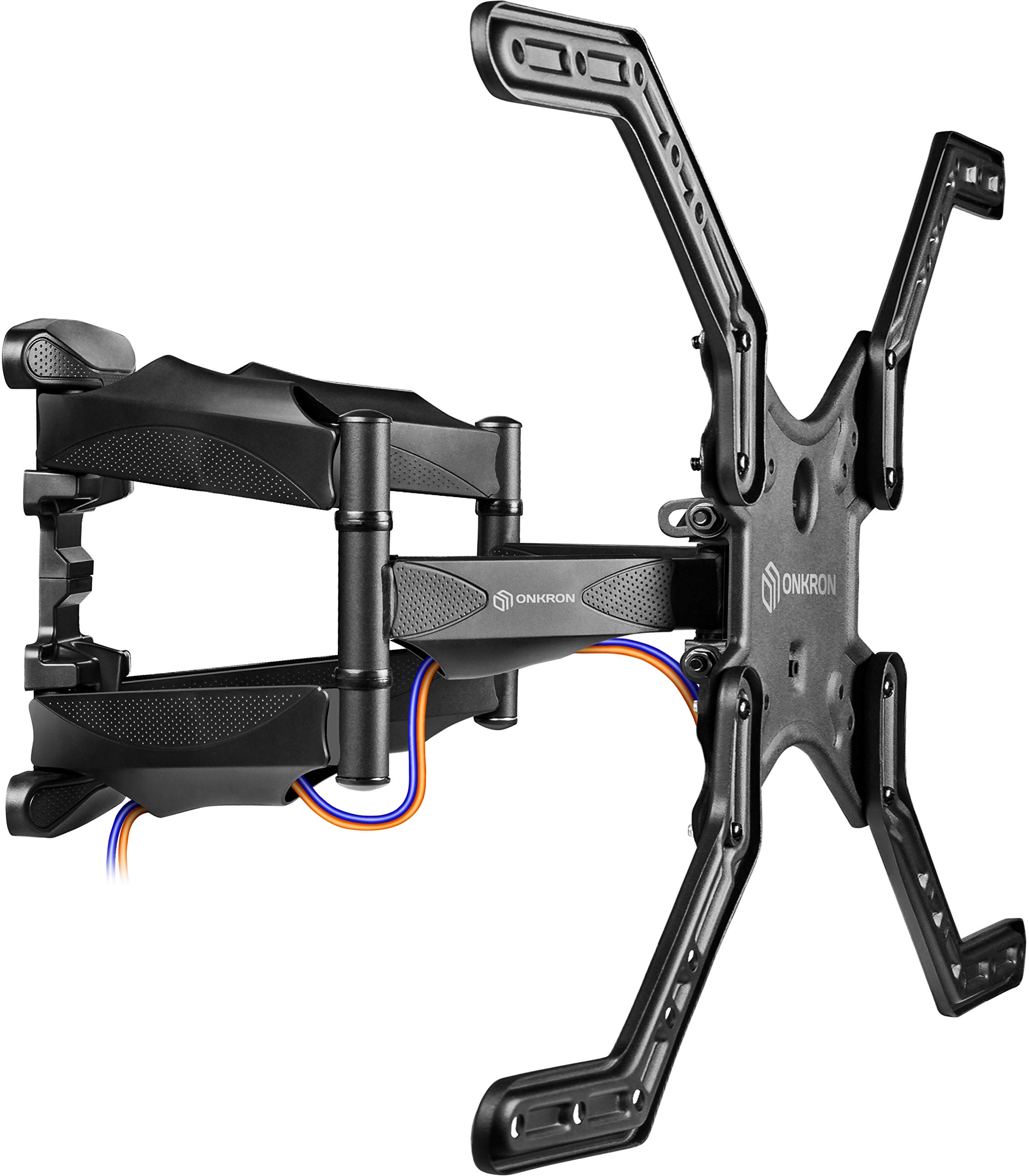 ONKRON TV Mount Wall Bracket Full Motion Articulating Arm for 39 to 65-Inch LED LCD Flat Panel TV Screens up to 88 lbs Tilt Swivel VESA up to 600 x 400 mm Black M5L