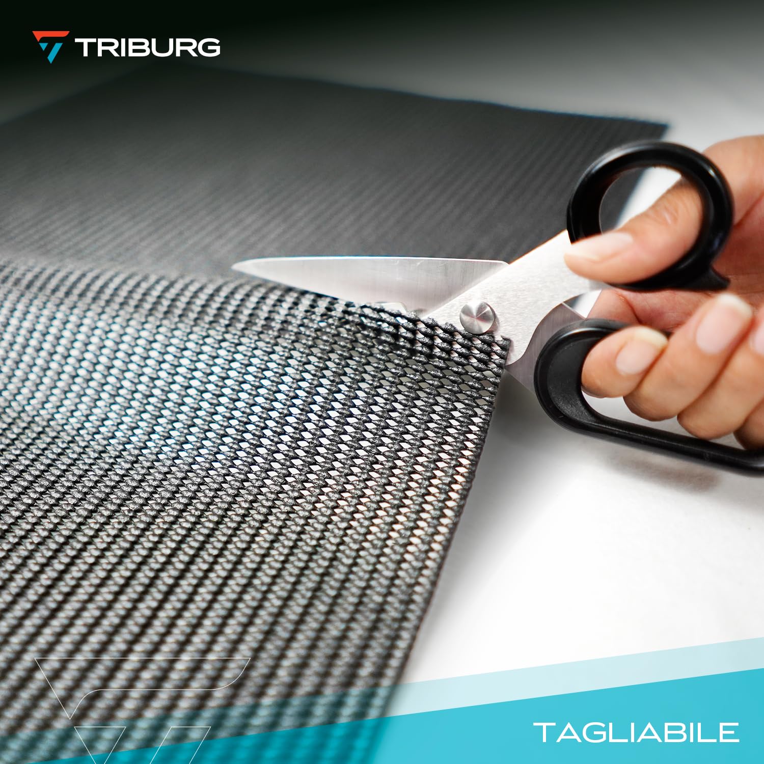TRIBURG Tappetino universale antiscivolo 120x180 cm Può essere tagliato a misura e lavato - Tappetino per bagagliaio auto | Tappetino antiscivolo per moquette | Tappetino per cassetto
