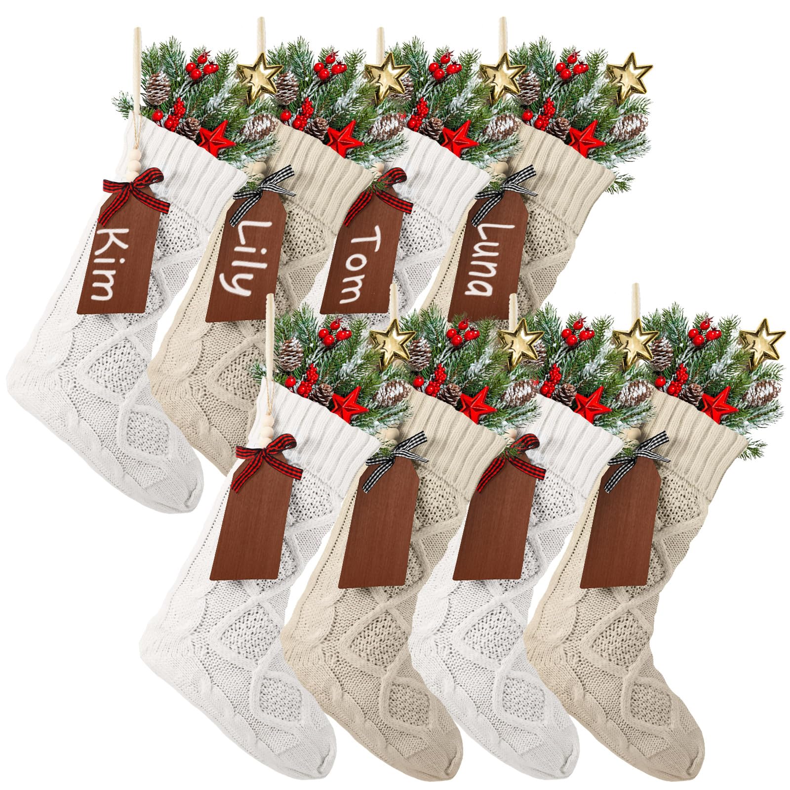 Chaussettes de Noël grand format pour organiser les cadeaux sans erreur