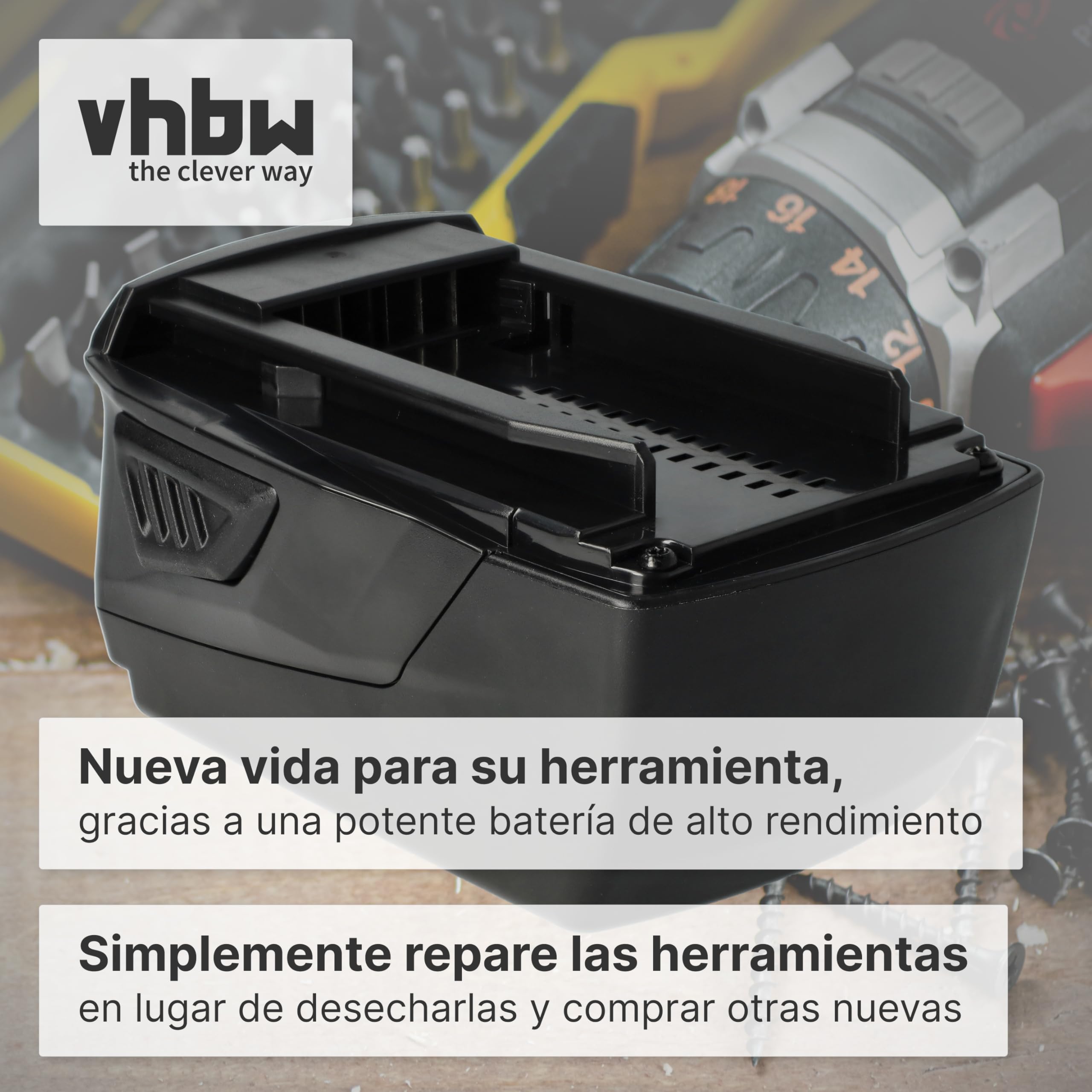vhbw Batería reemplaza Hilti B22, B22/1.6, B22/2.6, B22/3.3 para Herramientas eléctricas (4000mAh Li-Ion 21,6V)