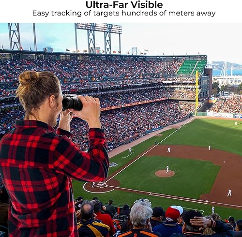 Miniatura 6 de K&F Concept Prismáticos compactos de 10 x 42 para niños y adultos, impermeable IP66 con convertidor de trípode, prisma BAK4, lente FMC, paño de