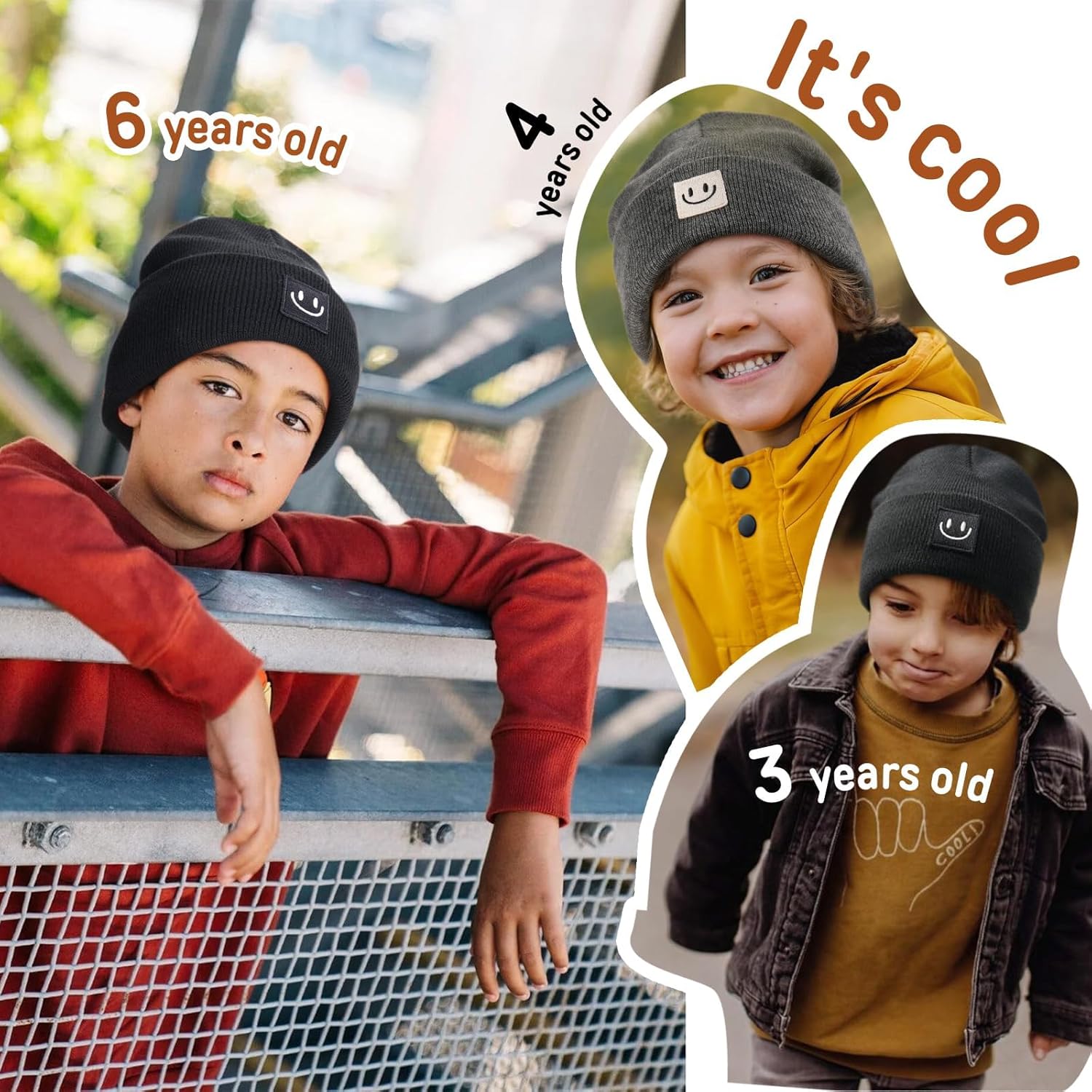 FURTALK Baby Beanie Cute Toddler Winter Hat Knit Boys Girls Warm 2 Pack Kids Embroidered Beanies Cap for 0-8 Years - Image 5