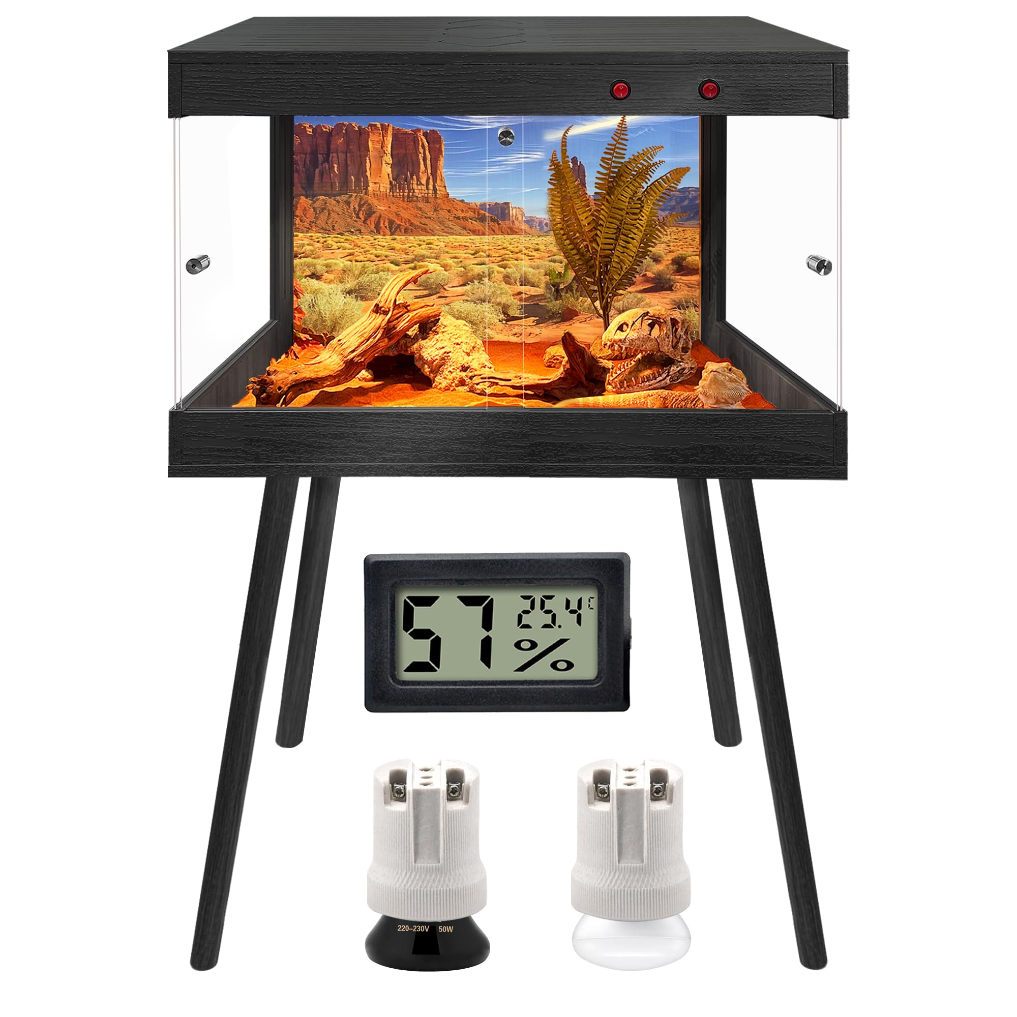 ROYXEN Reptile Tank with Leg Stand