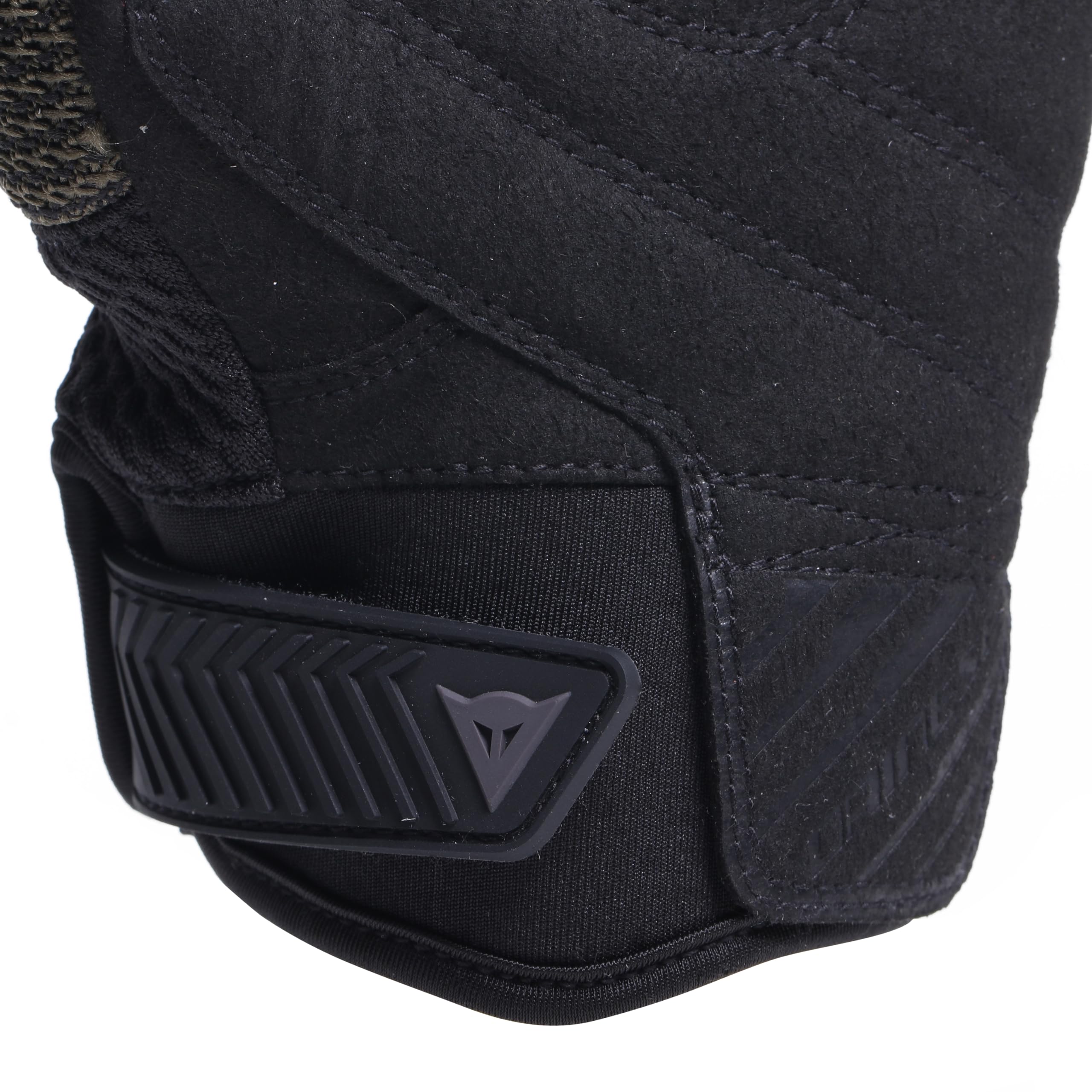 Dainese - Torino Gloves, Guantes Moto Textiles con Protectores de Nudillos, Compatibles con Pantallas Táctiles, Guantes de Moto para Hombre S, Negro/Hoja de Parra
