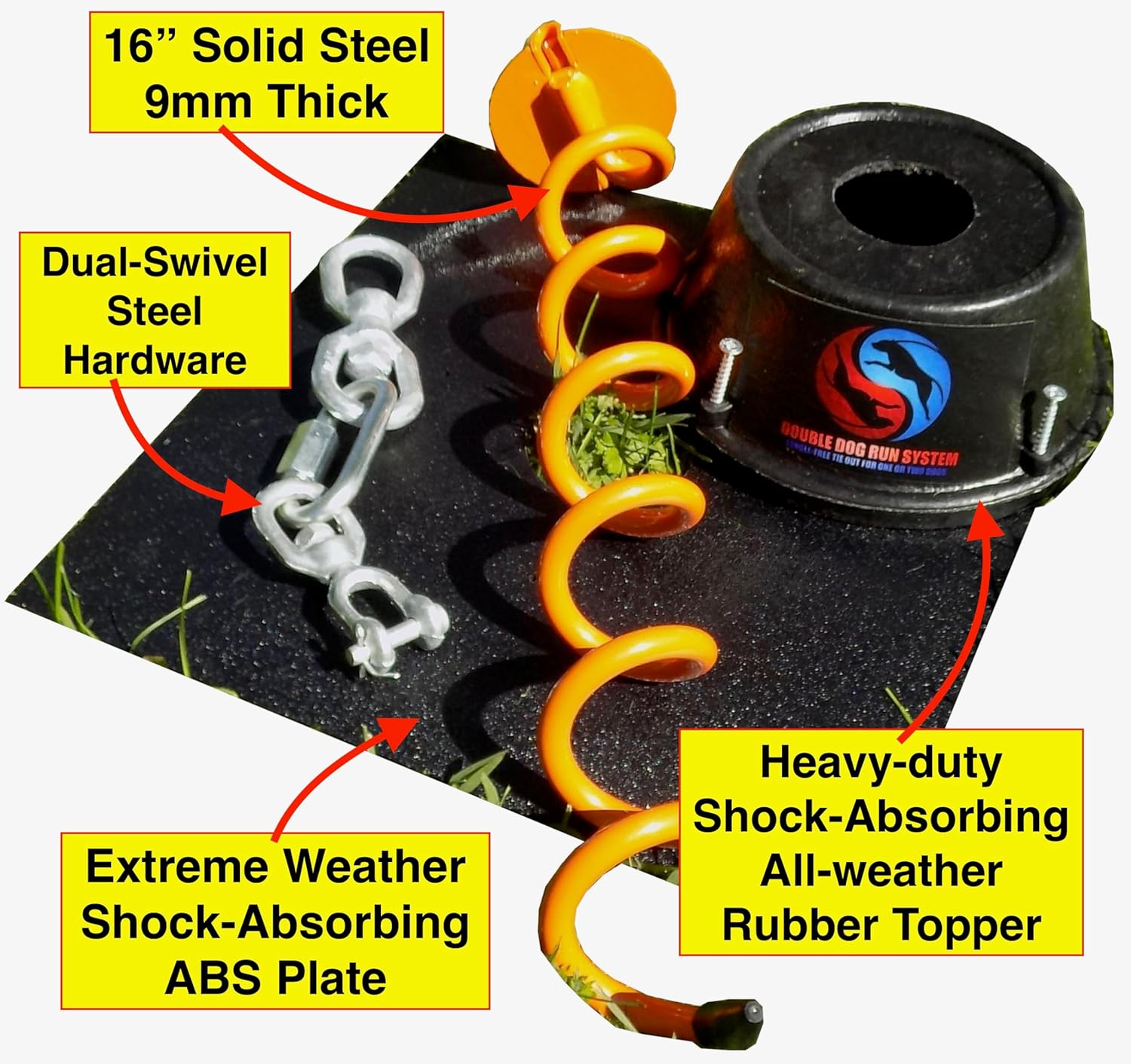 Unleash Freedom: Review of the Heavy Duty Tangle Free Two Dog Tie Out Stake